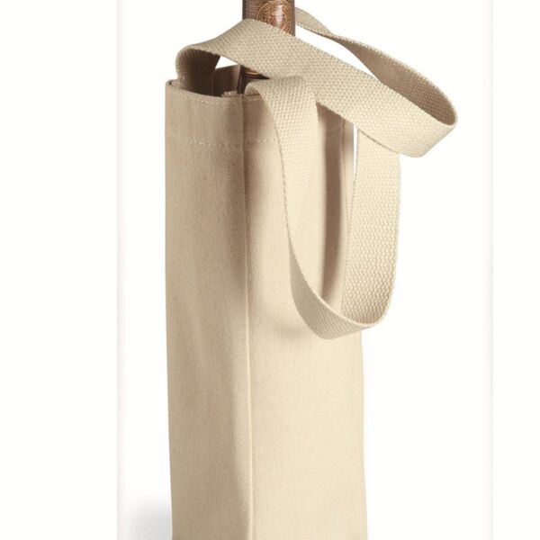 10 Ounce Cotton Canvas Single Bottle Wine Tote Thumbnail