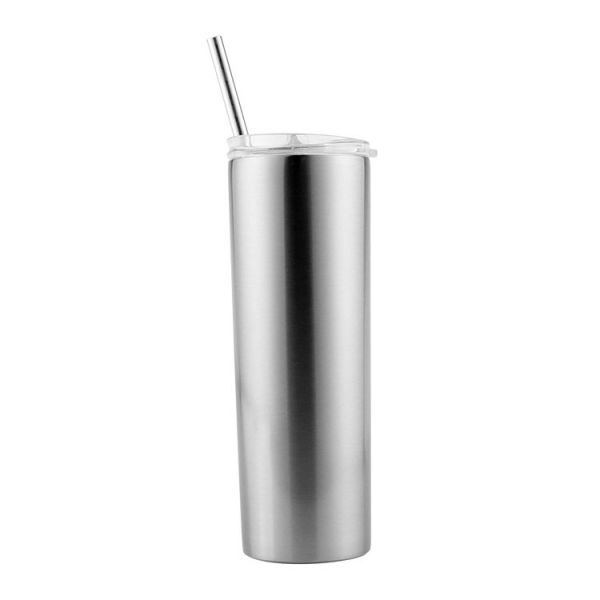 20z Stainless Steel Tumbler with Straw Thumbnail